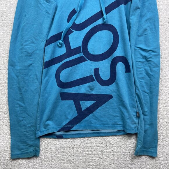 Y2K Joshua Perets Pullover Blue hoodie Sz Small Emo Goth 2000's Oversized Hood - Picture 3 of 12